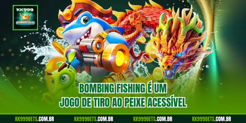 Bombing Fishing é um jogo de tiro ao peixe acessível